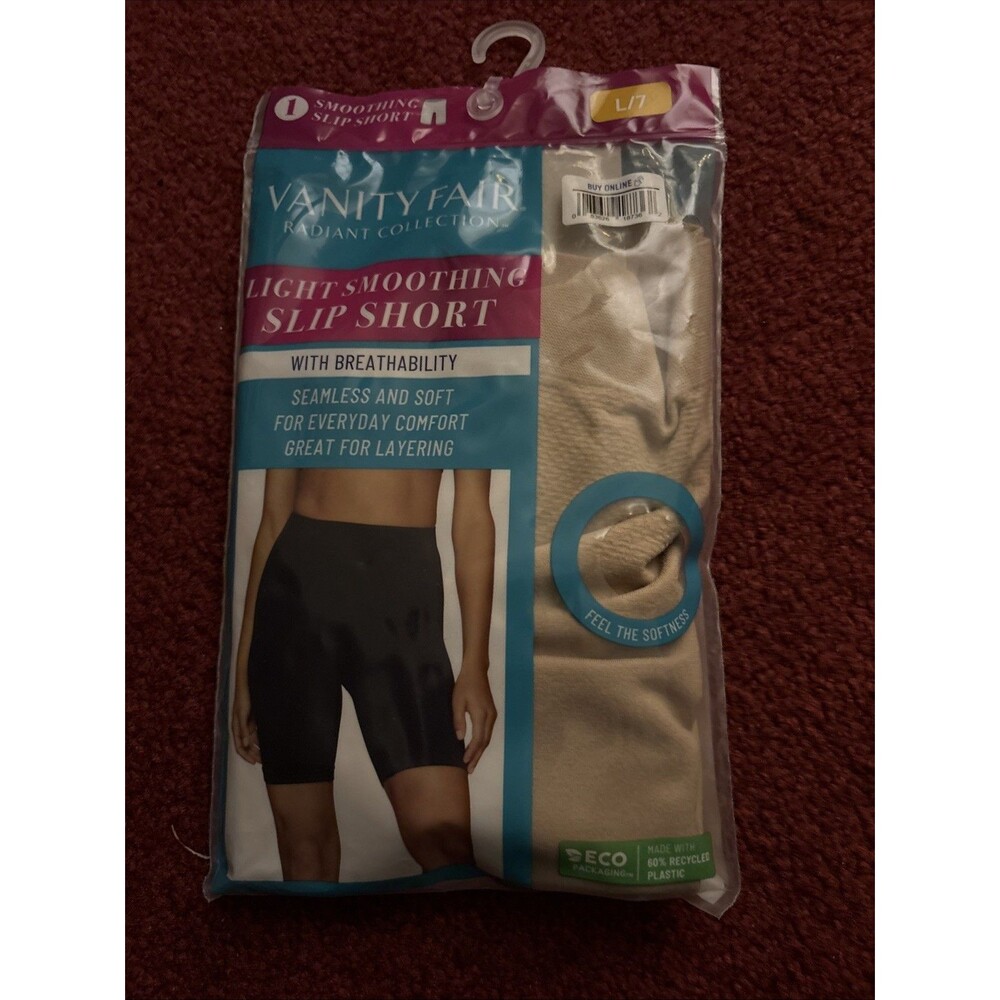 Vanity Fair radiant collection light smoothing slip short L/7 beige